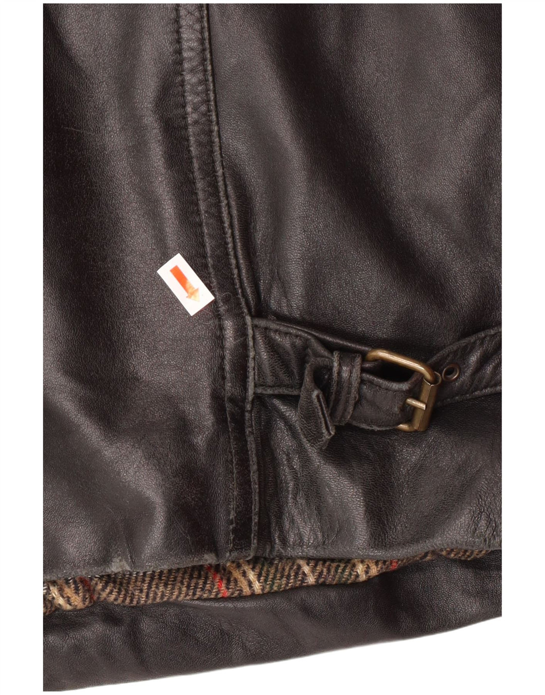 Jaqueta de couro masculina VINTAGE IT 54 2XL couro preto