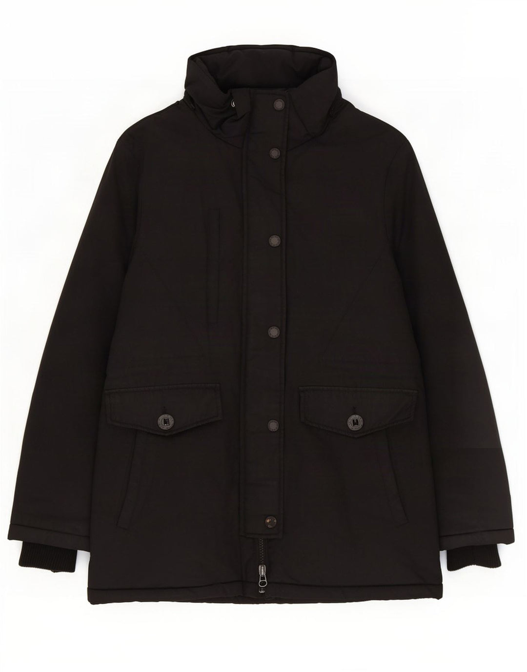 Jaqueta Parka Feminina Superdry UK 14 Grande Poliéster Preto