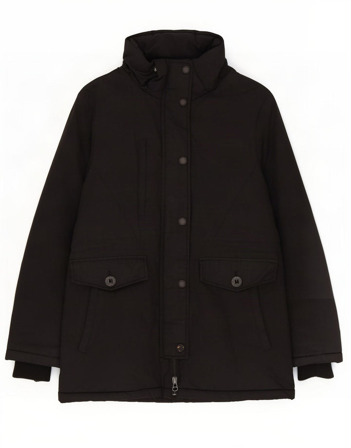 Jaqueta Parka Feminina Superdry UK 14 Grande Poliéster Preto