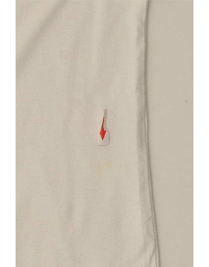 Camiseta feminina Zara UK 12 médio branco