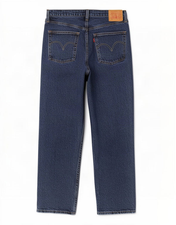 Calça jeans feminina Levi's 501 High Rise Straight W30 L26 azul algodão