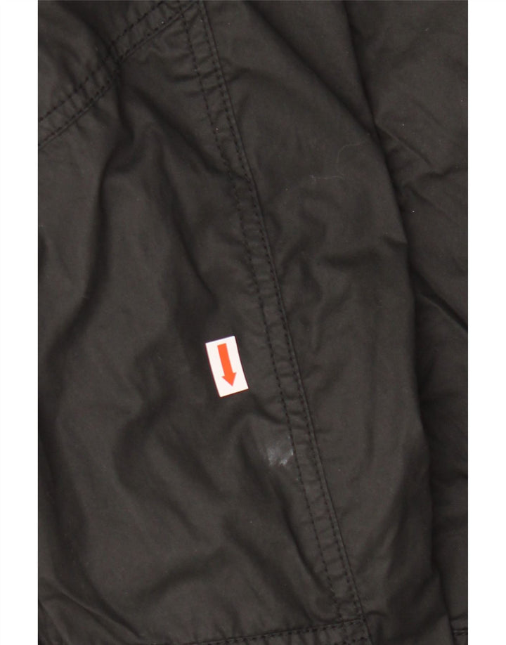 Jaqueta militar masculina ZARA UK 42 XL algodão preto