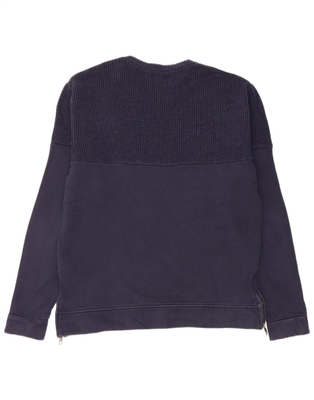 Zara moletom masculino jumper grande algodão azul marinho