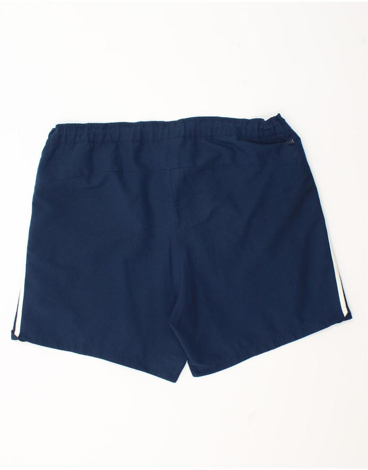 Shorts esportivos masculinos Adidas Climalite grandes poliéster azul marinho