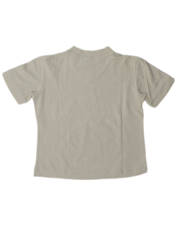 Camiseta Nike Feminina Crop Graphic Top UK 8/10 Pequeno Algodão Cinza