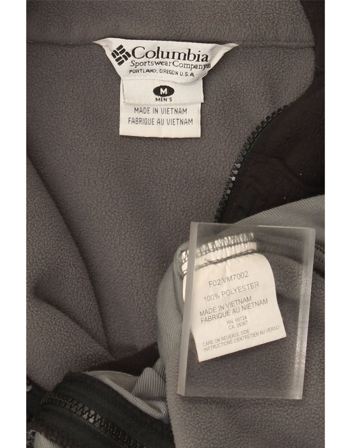 Columbia Mens Liner Fleece Jacket UK 38 Médio Preto Colourblock Poliéster