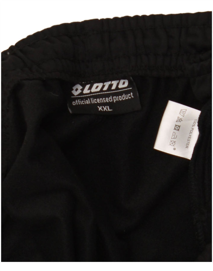 Calça de treino masculina Lotto Joggers 2XL poliéster preto