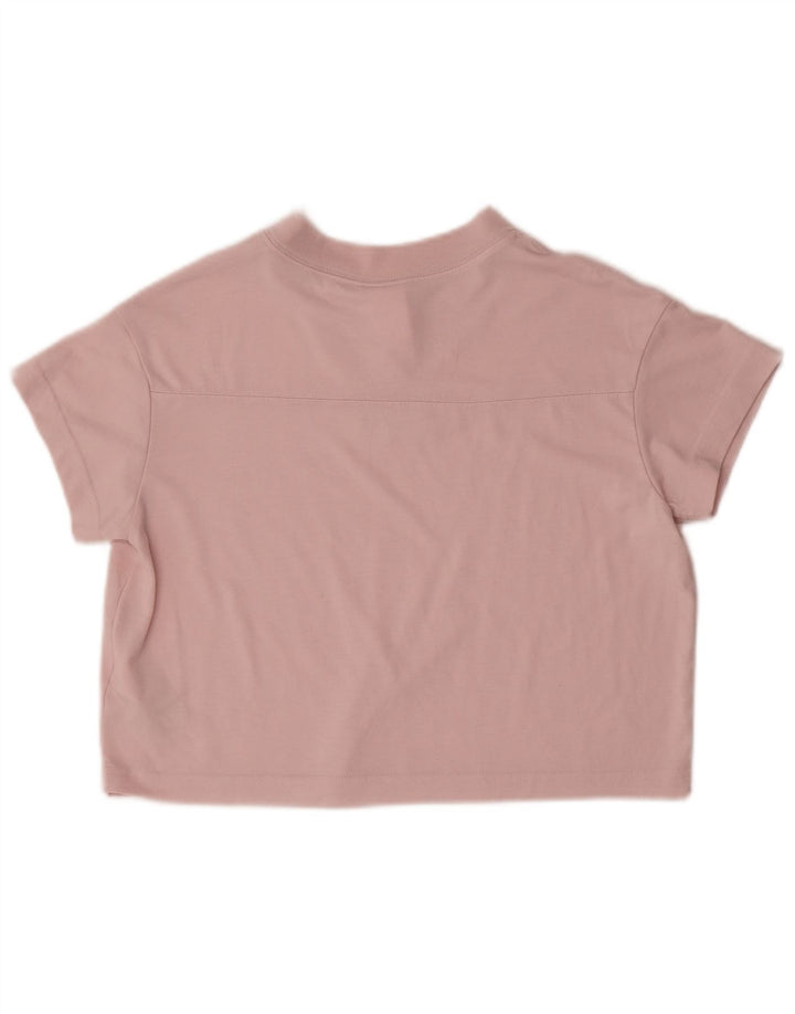 Camiseta Nike Feminina Crop Top UK 6 XS Rosa Poliéster
