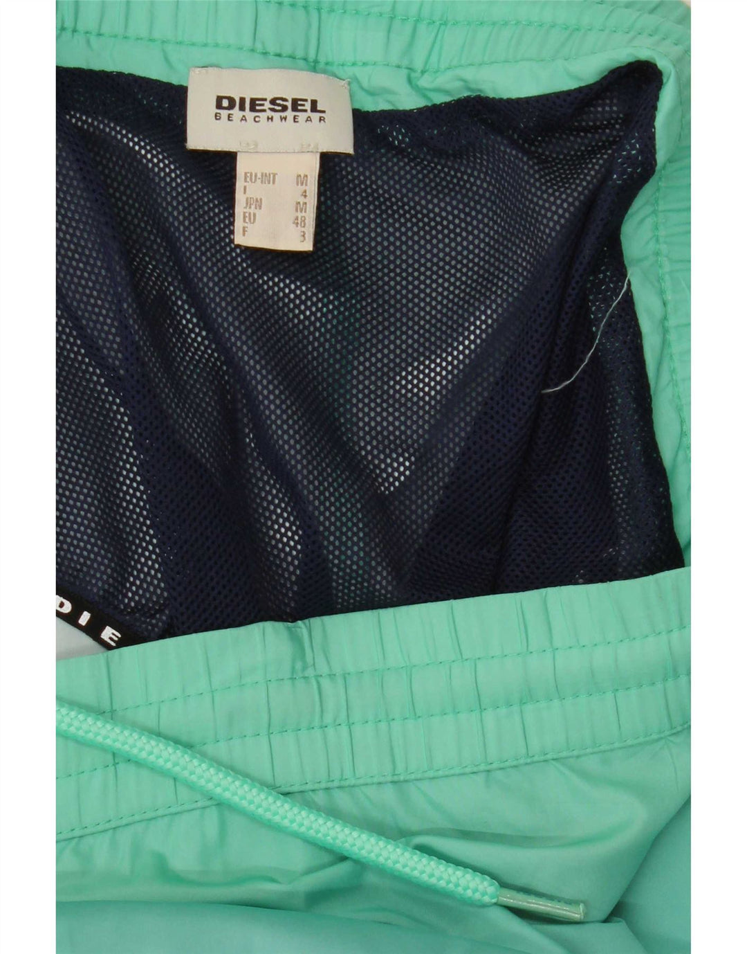 Shorts de natação masculino diesel regular médio azul floral praia