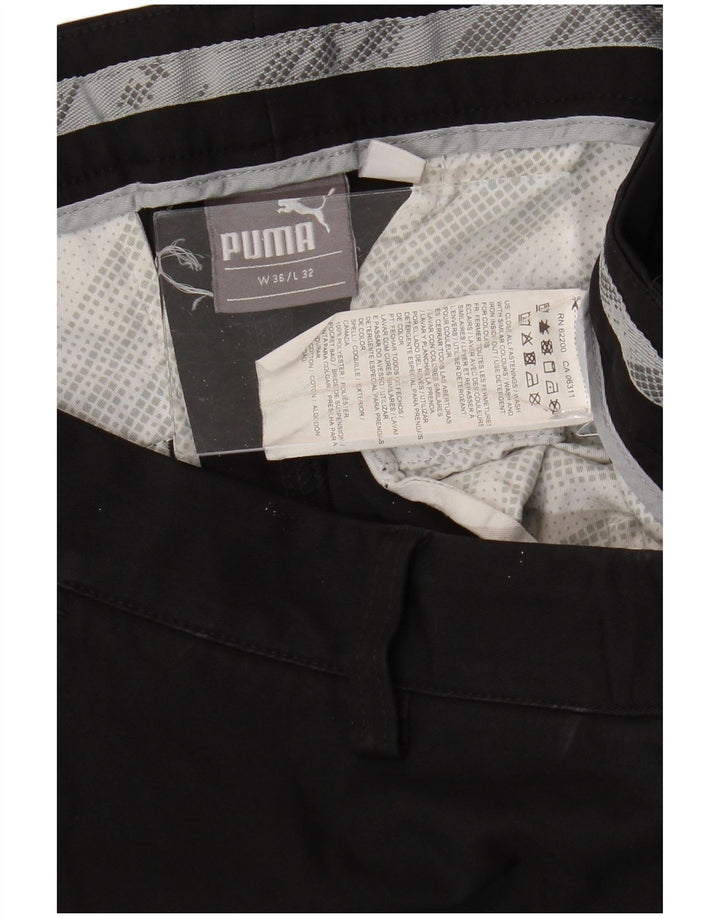 Calça Chino Masculina Slim PUMA W36 L32 Poliéster Preto