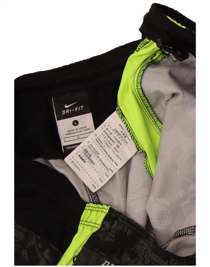 Nike Mens Dri Fit Sport Shorts Grande Poliéster Preto