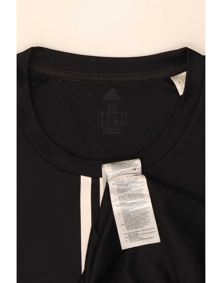 Adidas Masculino Climalite Top Manga Longa Médio Preto Poliéster