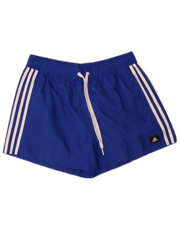 Shorts esportivos femininos Adidas UK 12 poliéster azul marinho médio