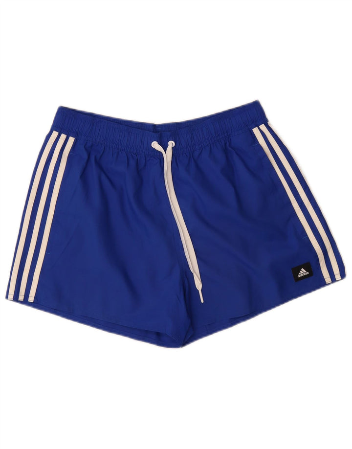 Shorts esportivos femininos Adidas UK 12 poliéster azul marinho médio