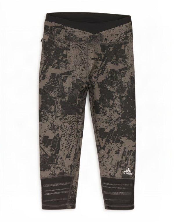Leggings Adidas Feminino Climacool Abstract Pattern UK 12/14 Verde Médio