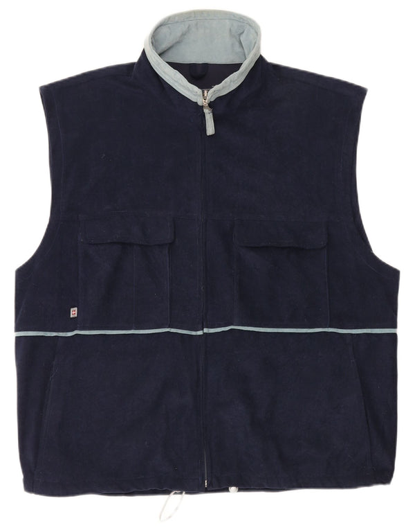 Colete masculino MC Kee UK 42 XL azul marinho poliéster