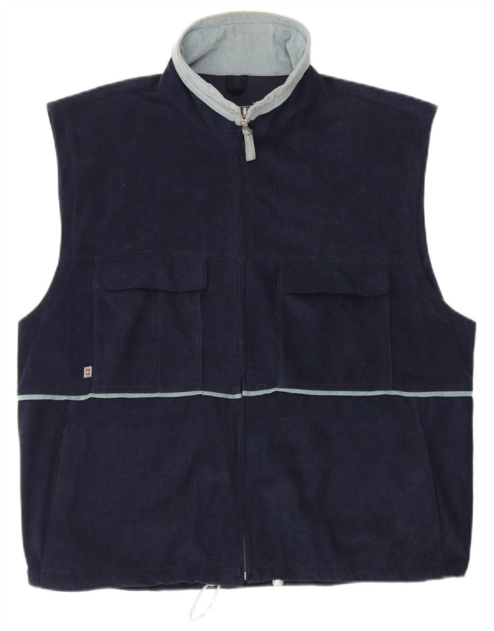 Colete masculino MC Kee UK 42 XL azul marinho poliéster