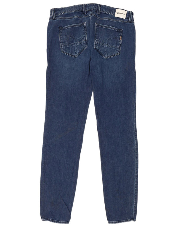 Gas Womens Skinny Jeans W30 L30 Azul Algodão