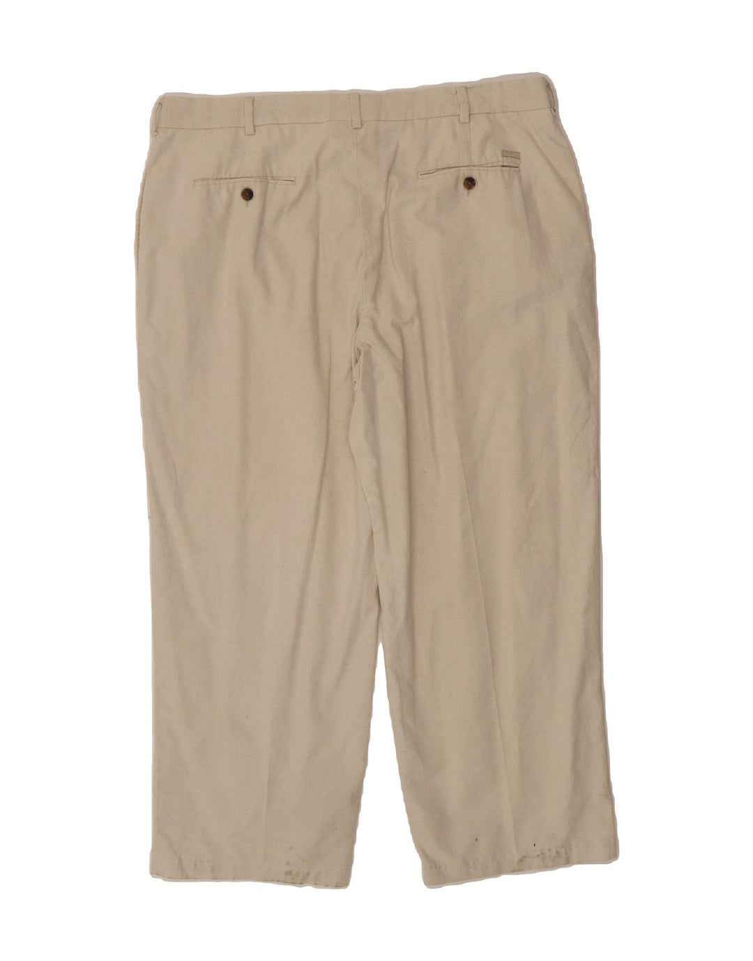IZOD Mens Straight Suit Trousers W38 L27 White Linen Vintage Izod and Second-Hand Izod from Messina Hembry 