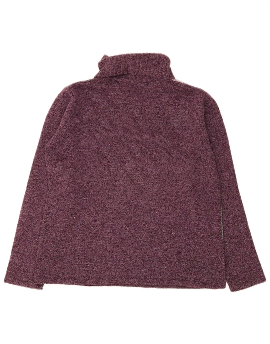 Suéter feminino Essentials com gola redonda Reino Unido 14/16 grande roxo
