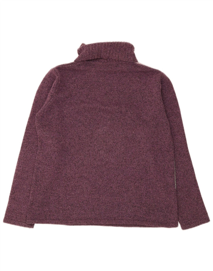 Suéter feminino Essentials com gola redonda Reino Unido 14/16 grande roxo