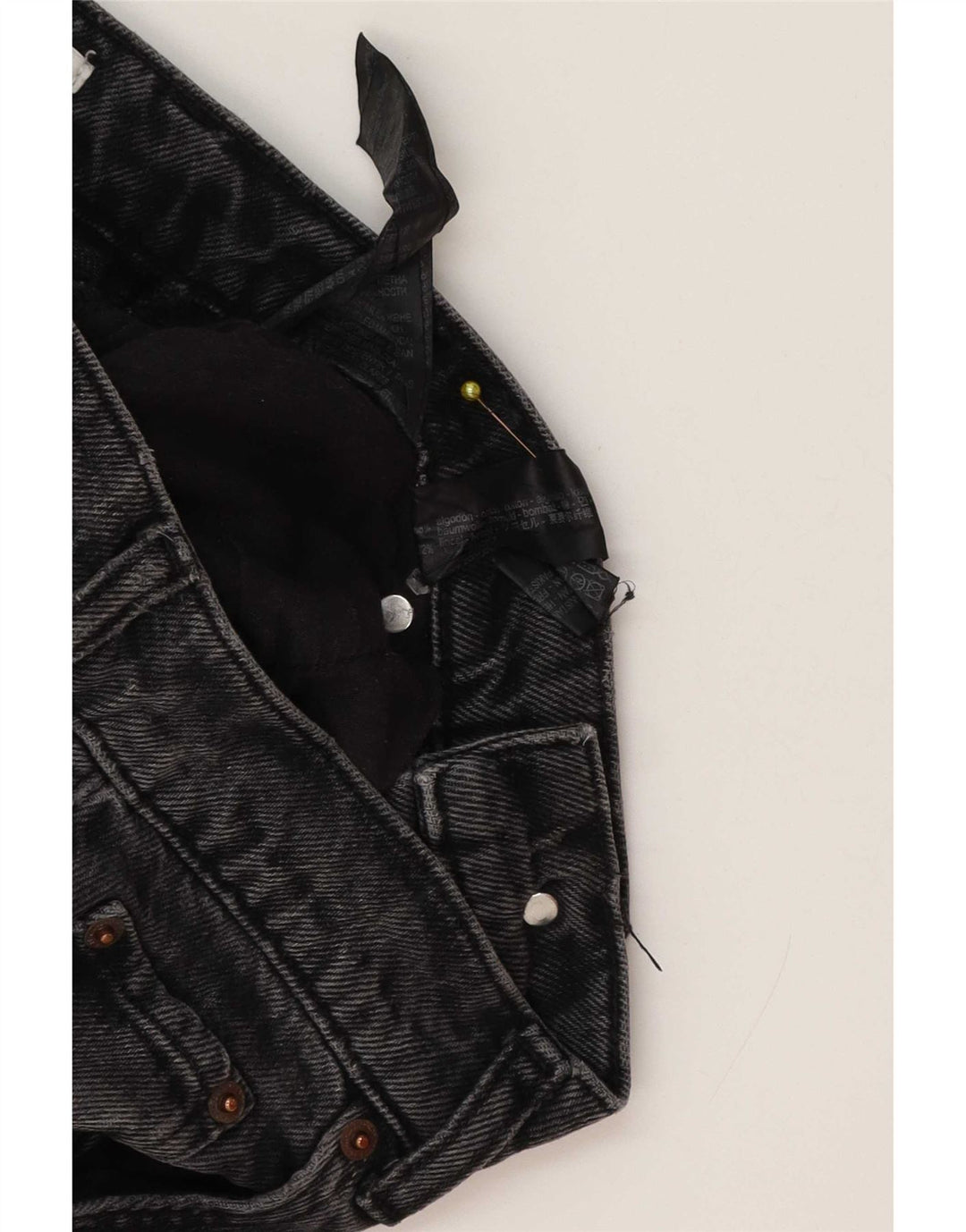 Zara Jeans reto feminino EU 36 pequeno W26 L33 algodão cinza