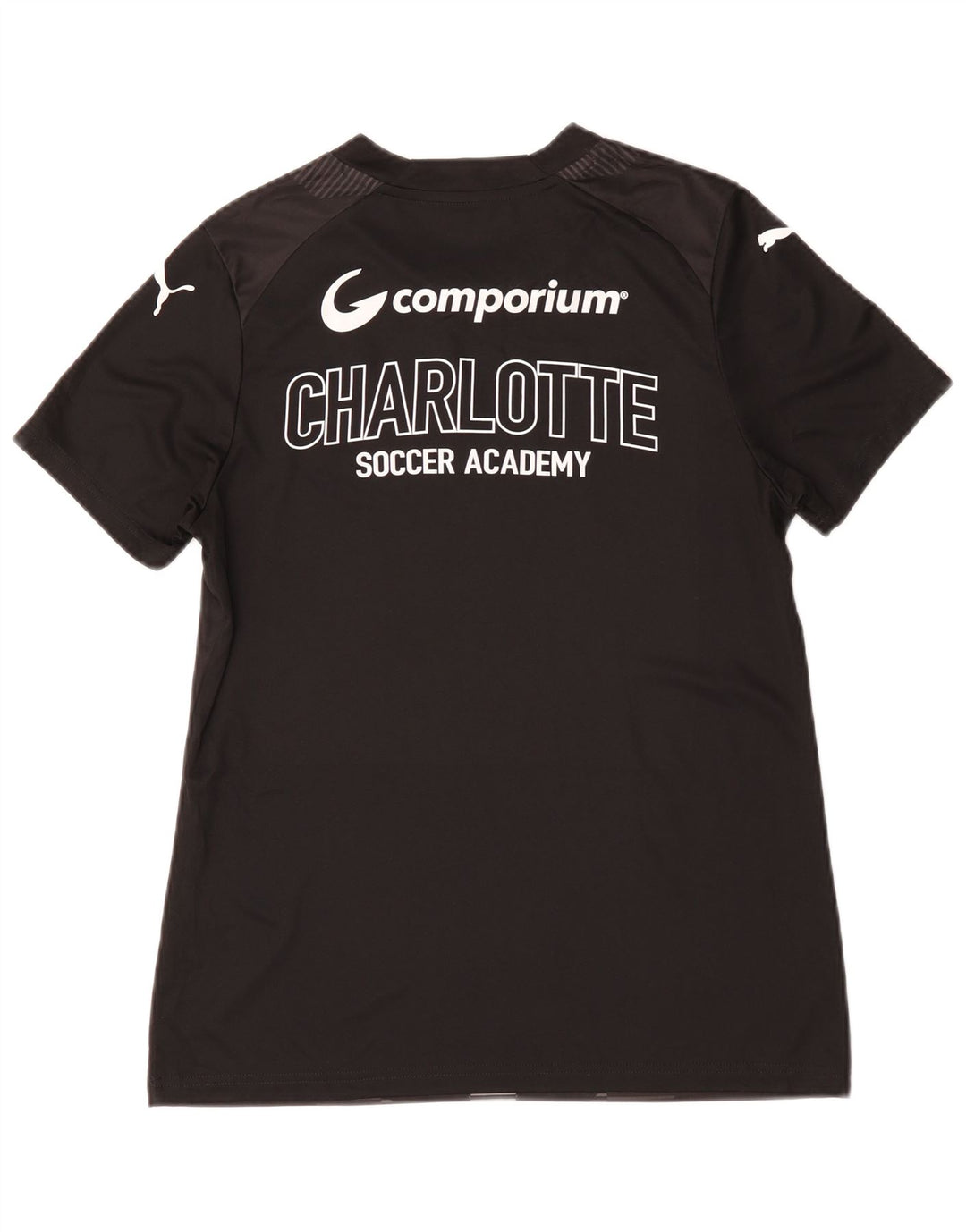 Puma Mens Carolina Graphic T-Shirt Top Médio Preto Geométrico