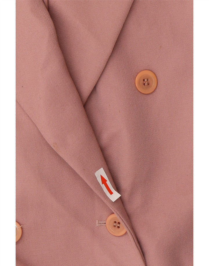 Jaqueta blazer feminina de manga 3/4 da Marks & Spencer Reino Unido 12 rosa médio