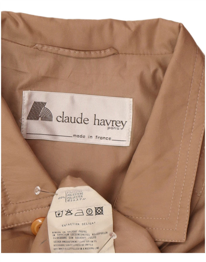 Casaco feminino oversized com peito duplo Claude Havrey EU 52 4XL marrom