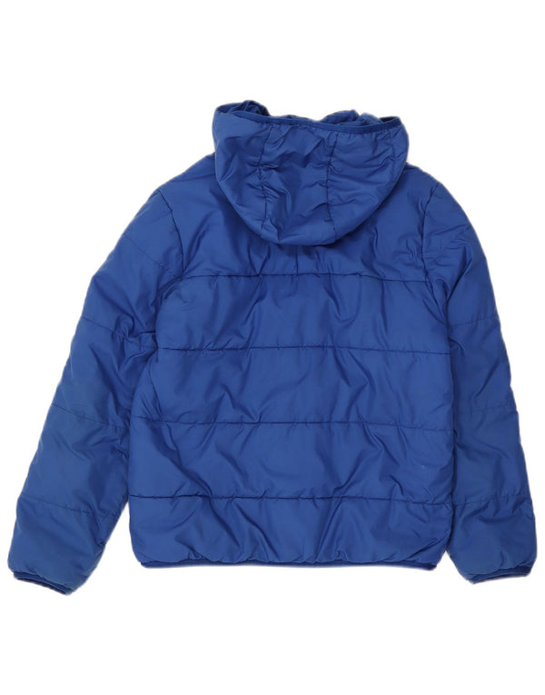 Casaco acolchoado com capuz Adidas menino 10-11 anos azul poliéster