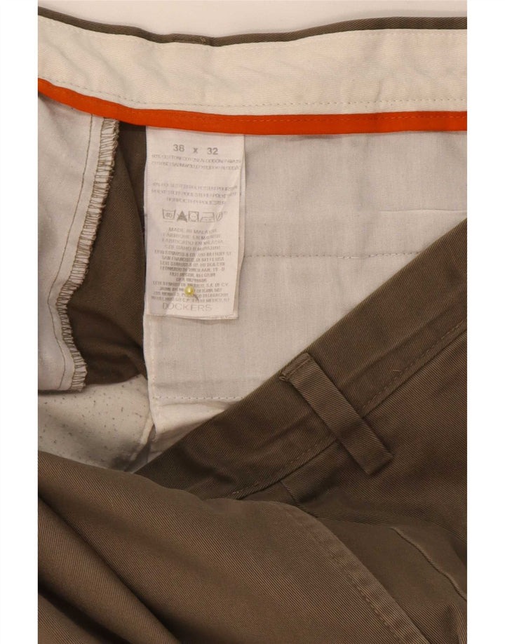 Calça cargo masculina Dockers reta W38 L32 algodão cáqui