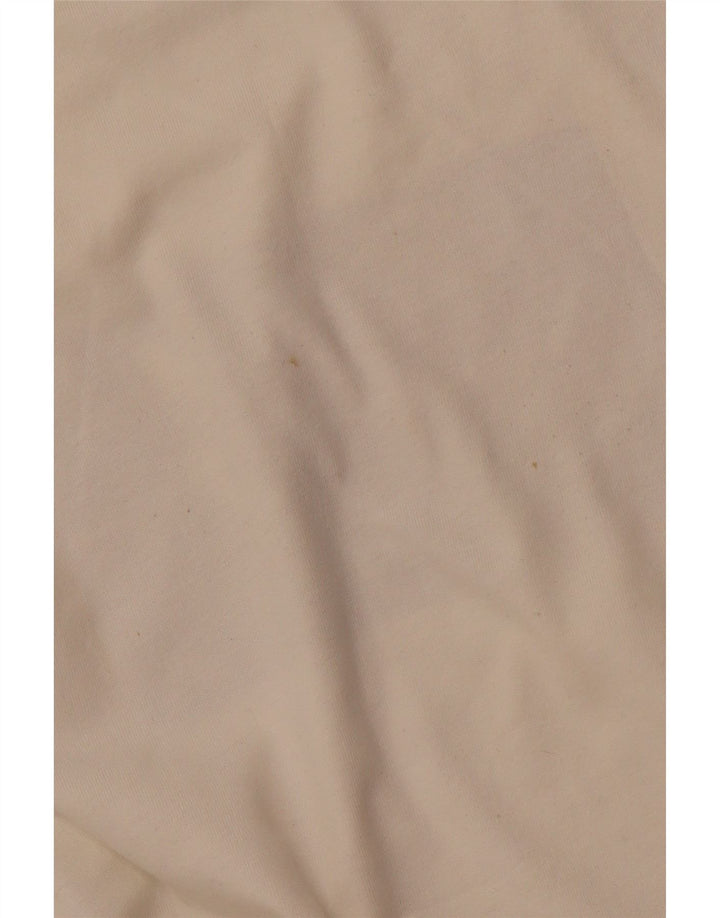 ADIDAS Mens Graphic T-Shirt Top Grande Algodão Branco