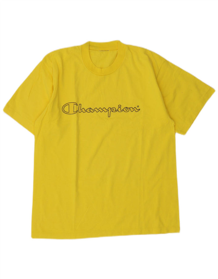 Campeão Camiseta Masculina Graphic Top Amarelo Médio