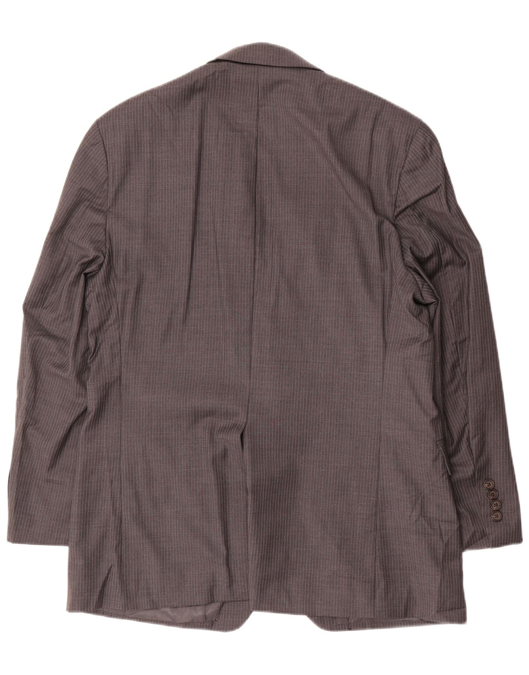 Ralph Lauren Jaqueta blazer masculina de 2 botões Reino Unido 40 Lã listrada cinza grande