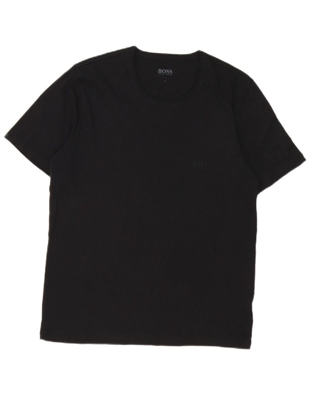 Camiseta masculina Hugo Boss grande algodão preto