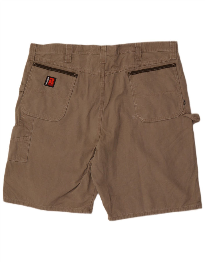 Shorts cargo masculino Wrangler W42 2XL algodão bege