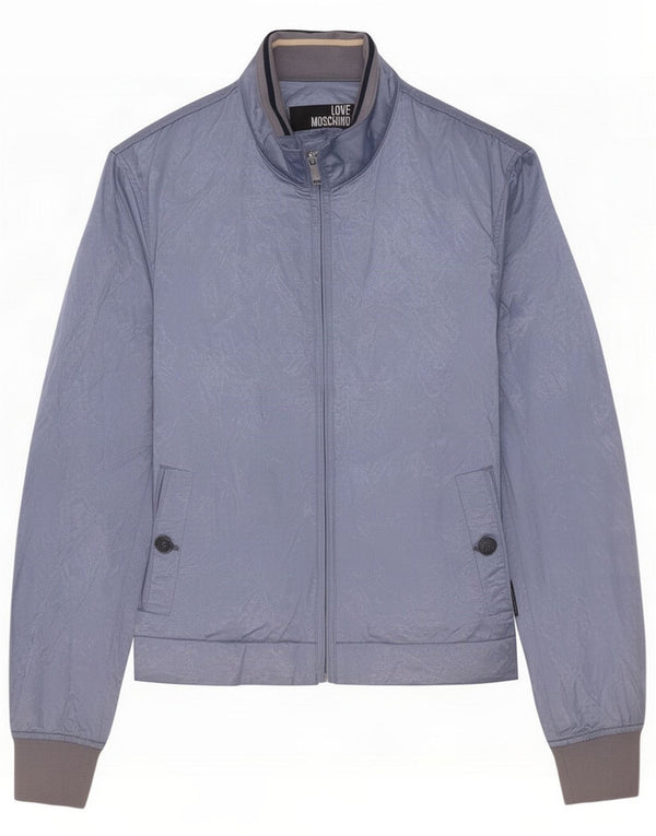 Jaqueta bomber masculina Moschino IT 52 XL algodão azul