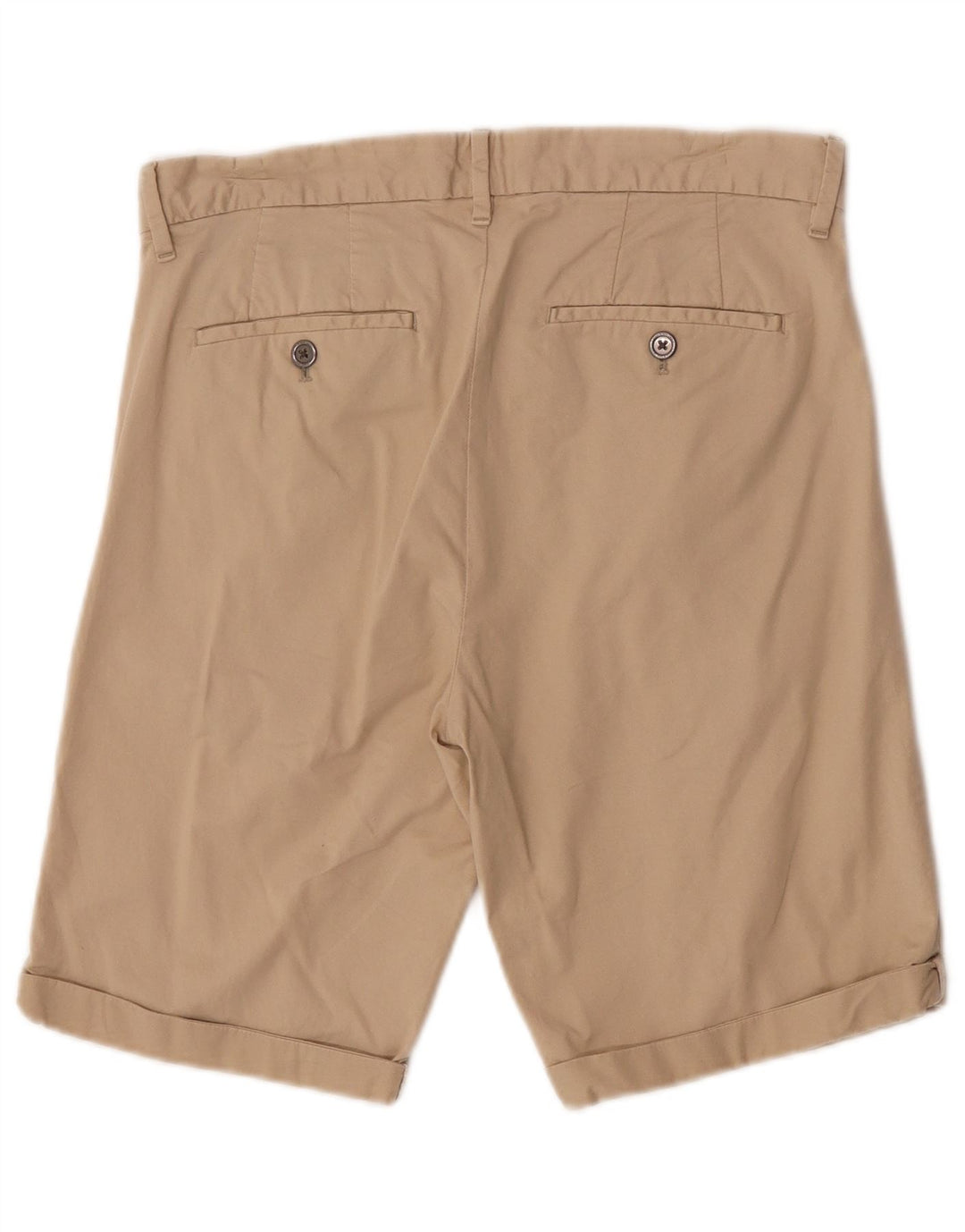 Calvin Klein Mens Chino Shorts W30 Algodão Bege Médio