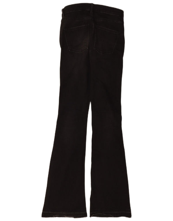 Zara Jeans feminino queimado EU 34 2XS W24 L35 algodão preto