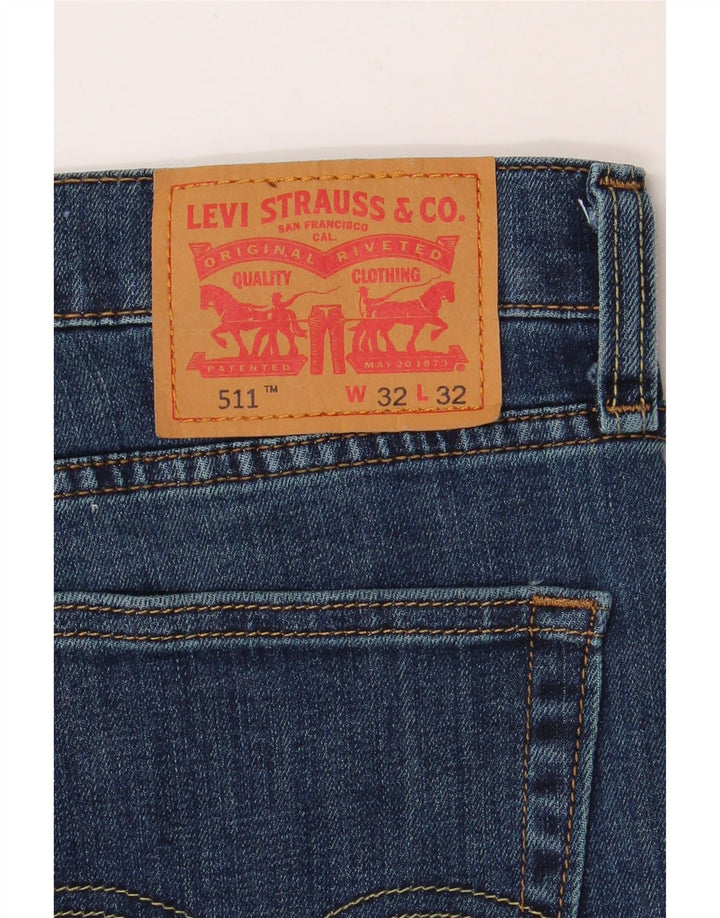 LEVI'S Mens 511 Slim Jeans W32 L32 Blue Cotton Vintage Levi's and Second-Hand Levi's from Messina Hembry 