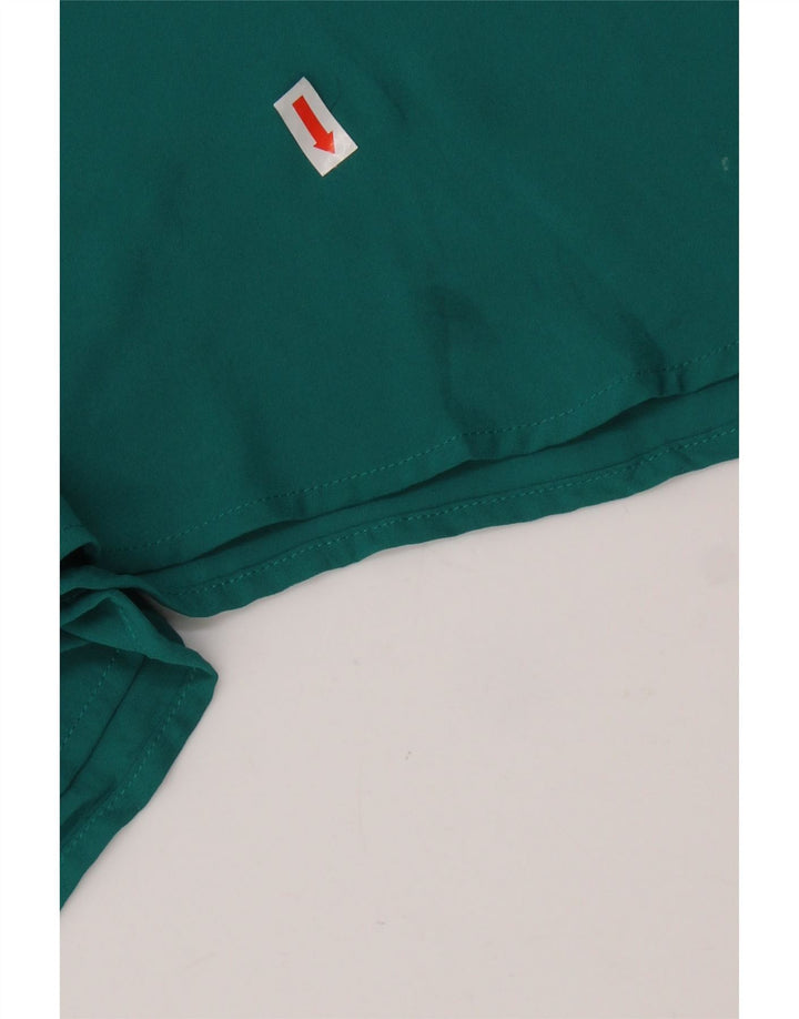 Blusa feminina J. Crew Top UK 16 grande poliéster verde