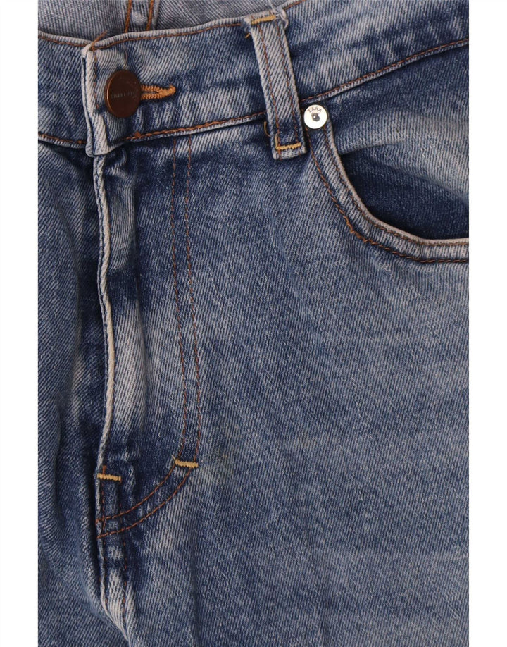 Calça jeans masculina Zara cortada grande W32 L24 azul