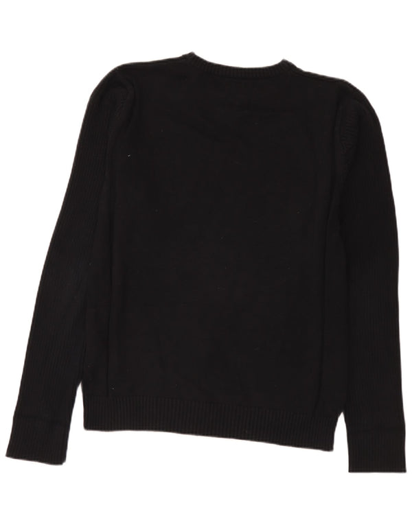 Suéter masculino Jack & Jones com gola redonda e algodão preto grande