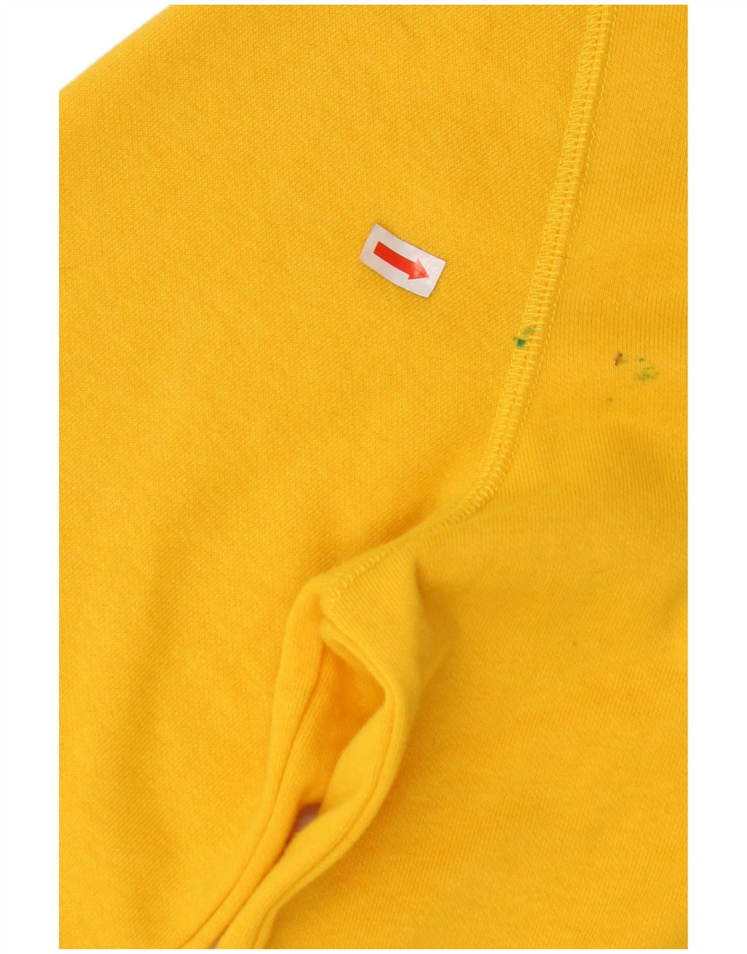 CHAMPION Mens USA Graphic Zip Hoodie Sweater Medium Yellow