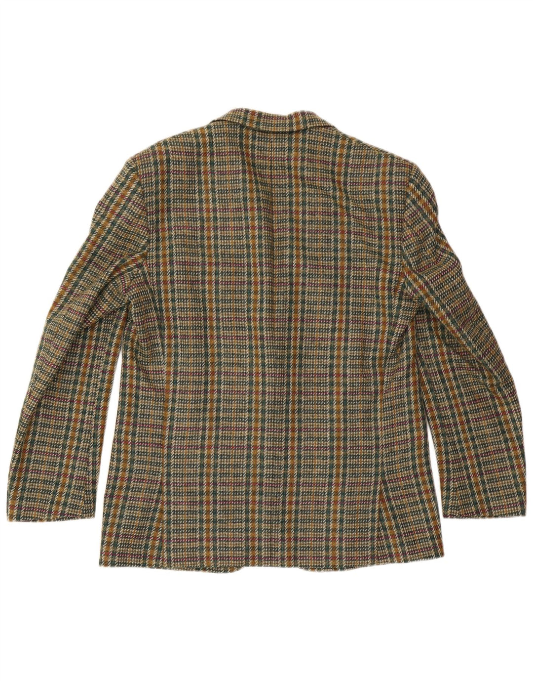 Jaqueta blazer masculina Tiglio com 2 botões IT 50 grande xadrez verde