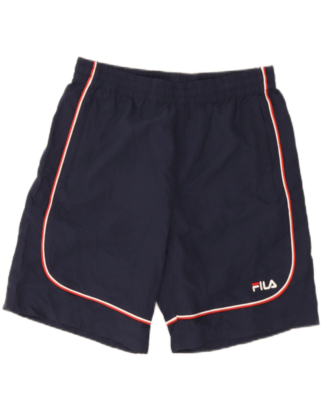 Fila Mens Sport Shorts Grande Poliéster Azul Marinho