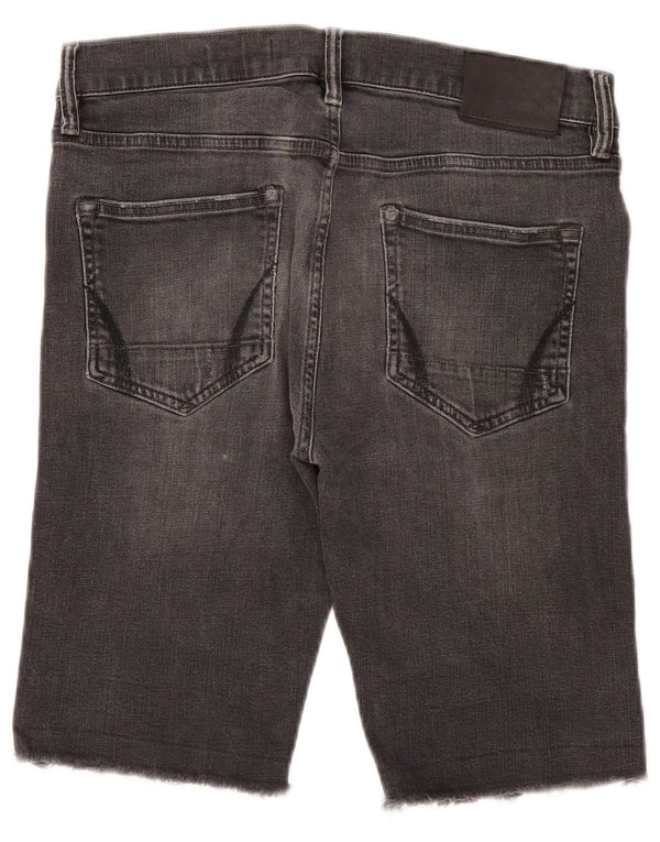 Shorts jeans masculino All Saints W30 cinza médio