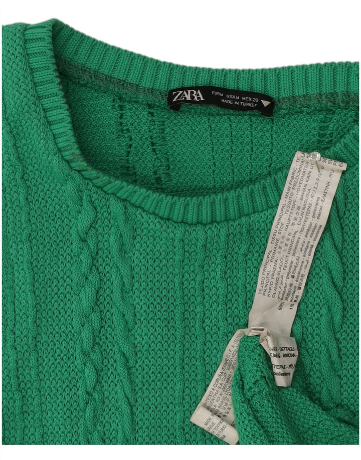 Vestido bodycon feminino maxi sem mangas Zara Reino Unido 12 poliéster verde médio