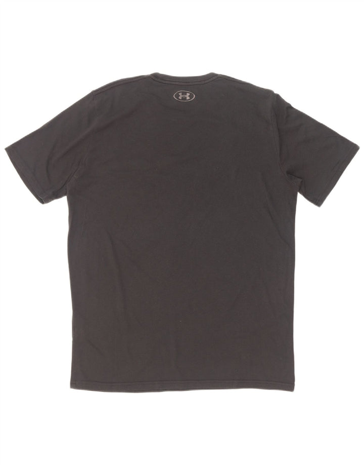 Camiseta gráfica masculina Under Armour grande algodão preto