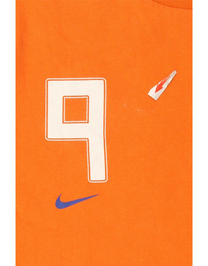 Camiseta Nike Masculina KNVB Graphic Top Médio Algodão Laranja